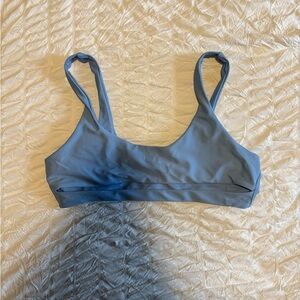Blue Minimalist Bikini Top